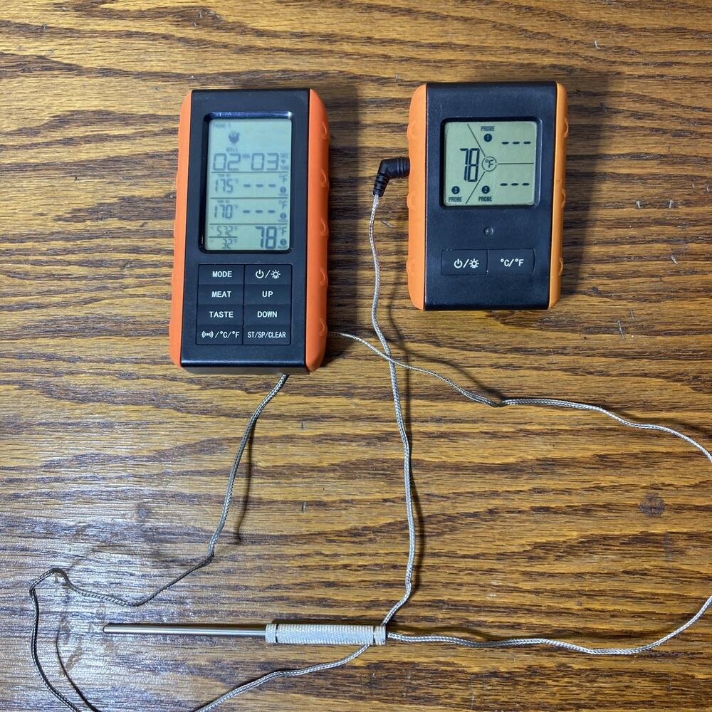 Wireless Grill Meat Thermometer for BBQs, Smoking w/ 1 Probe